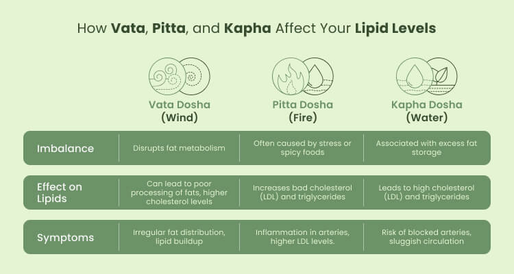 Ayurvedic signs of cholesterol imbalance
